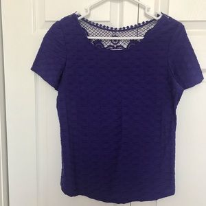 Kim Rogers Purple Top Size Small